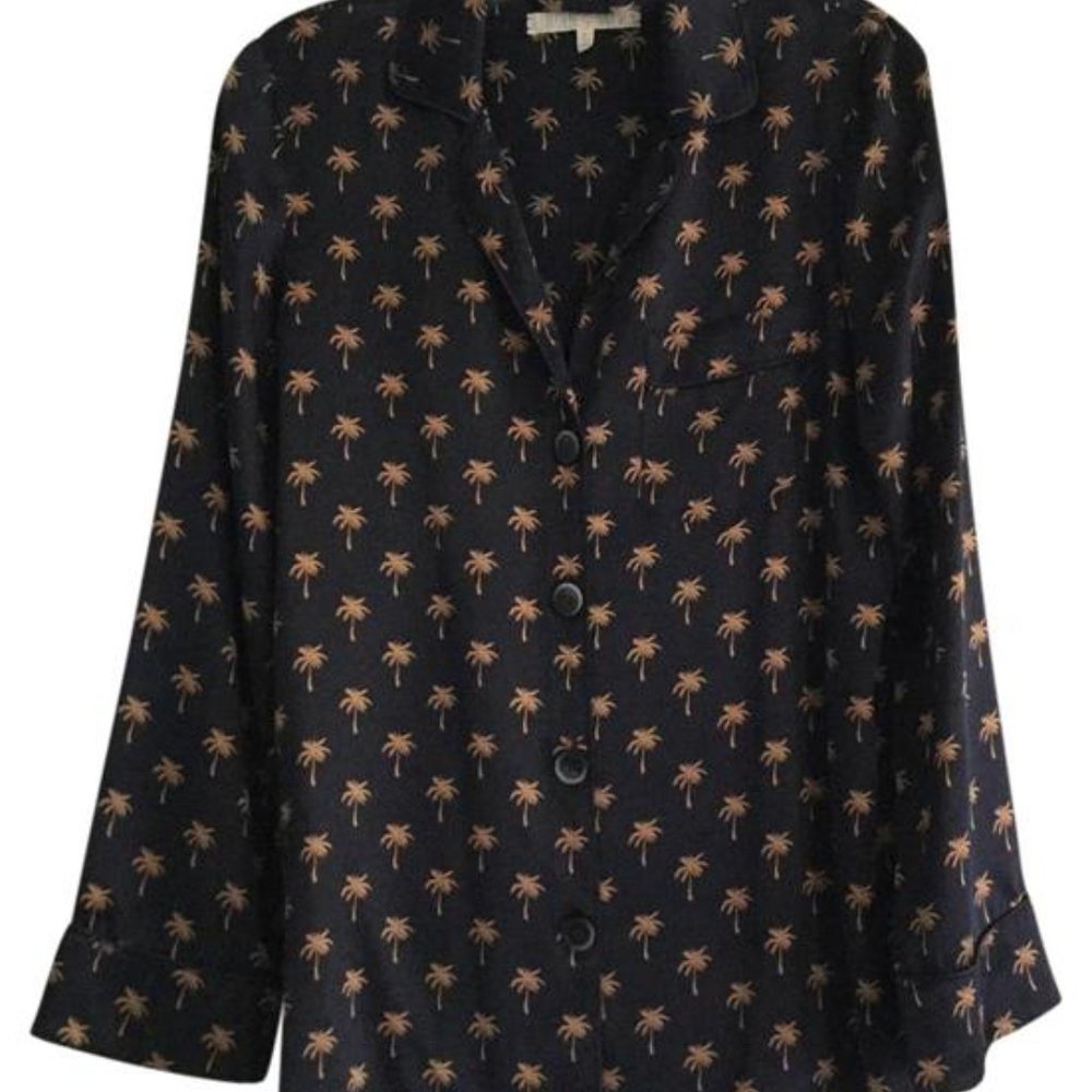 In search of this  Alexa Chung for Madewell Palm Tree blouse